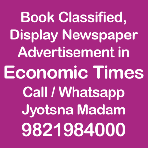 Economic Times ad Rates for 2023